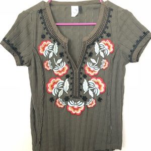 Anthropologie embroidered blouse -worn once
